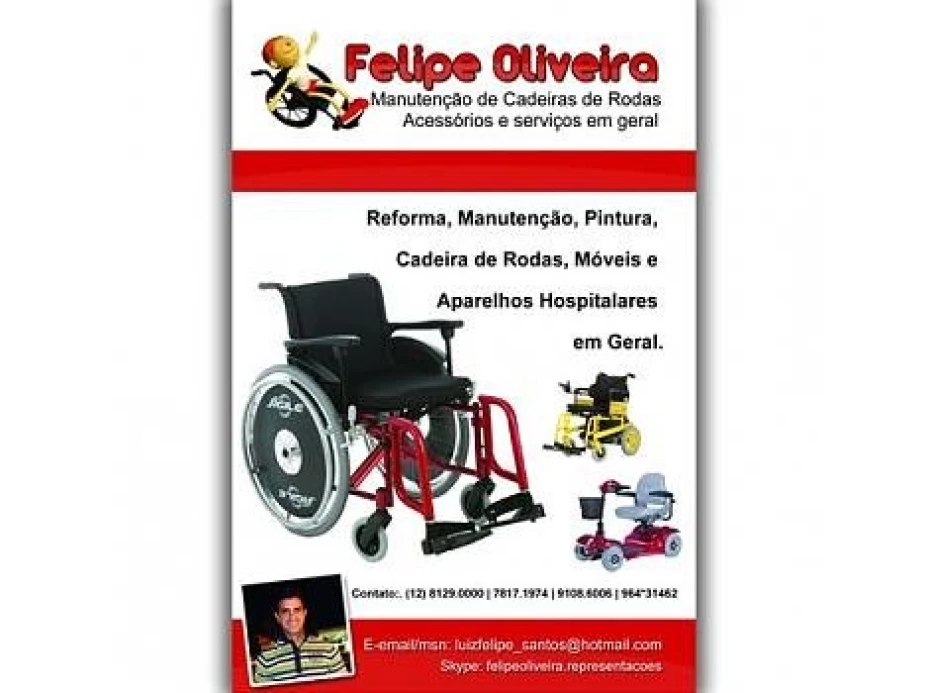 Foto 1:  — Felipe Oliveira Manutenção de Cadeira de Rodas